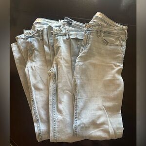 Lot of three, Hollister Light Wash Women's Skinny Jeans size 26/31